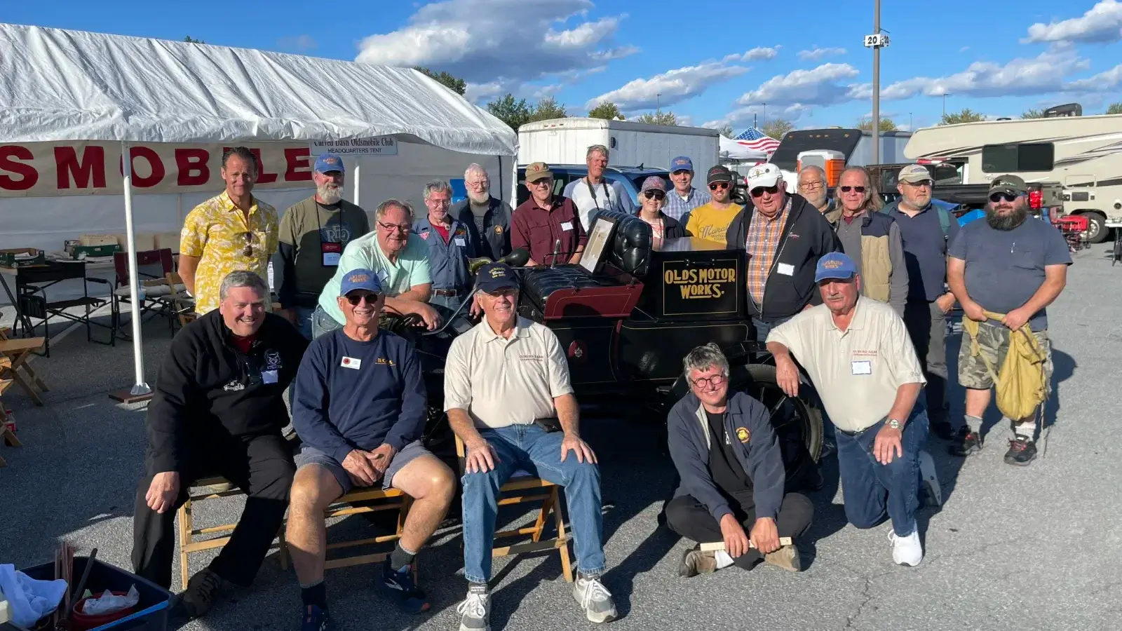 Curved Dash Oldsmobile Club Members at Annual Meeting