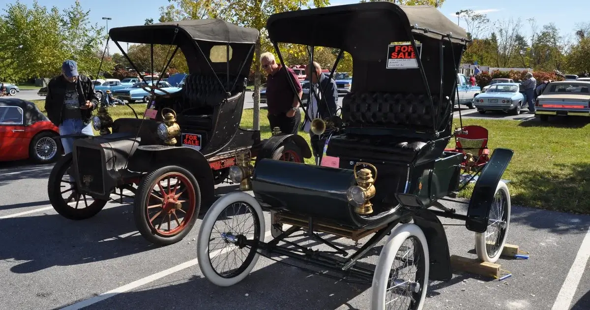 Automobiles and enthusiasts at the annual AACA Hershey Car Show